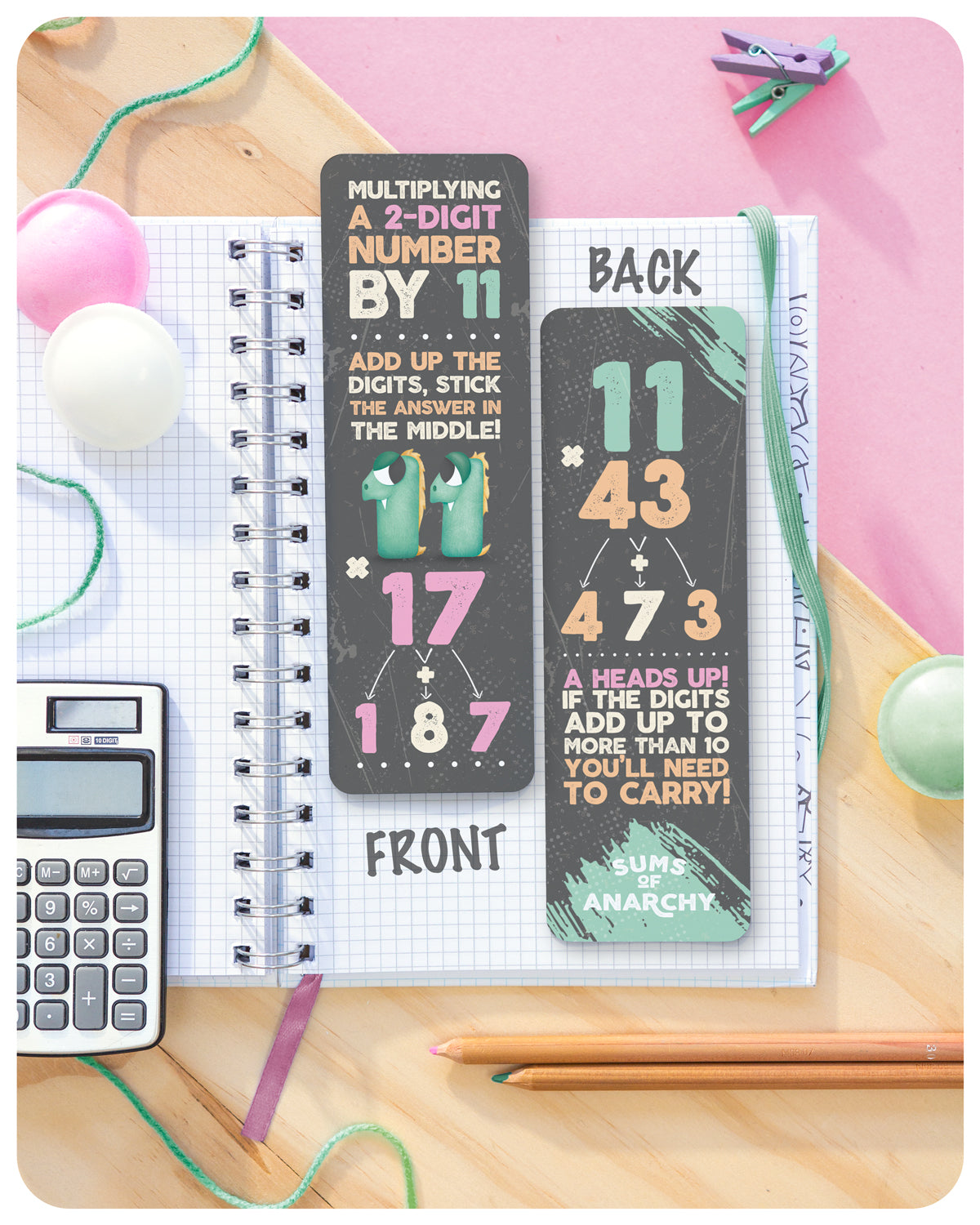Maths Tricks Bookmarks – Sums of Anarchy