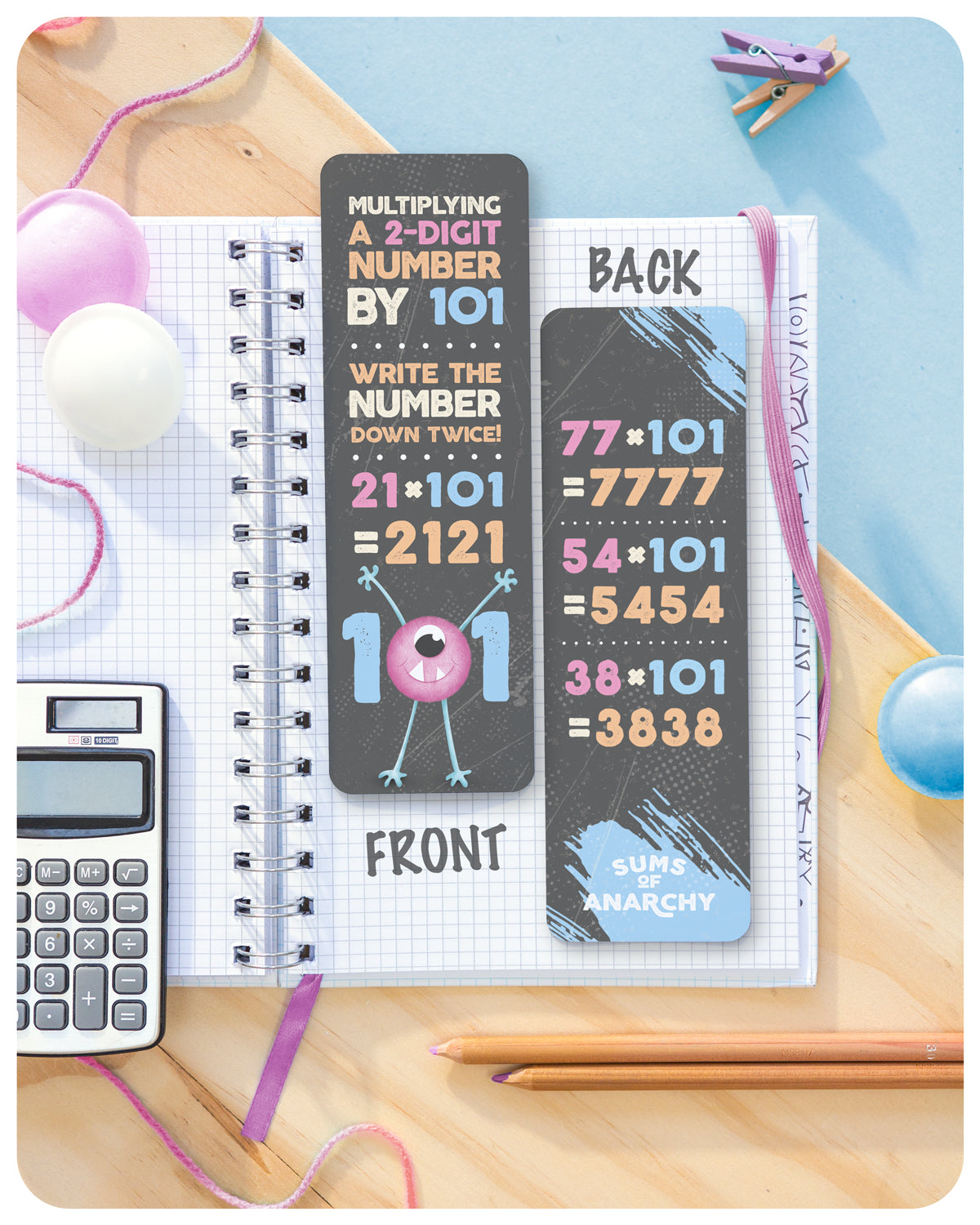 Maths Tricks Bookmarks – Sums of Anarchy